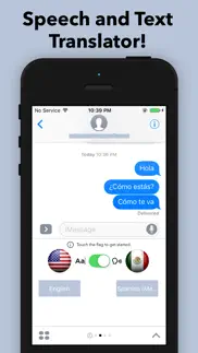 speech and text translator for imessage iPhone Captures Décran 1