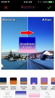 aurora by fang - fast gradient image editor iPhone Captures Décran 1