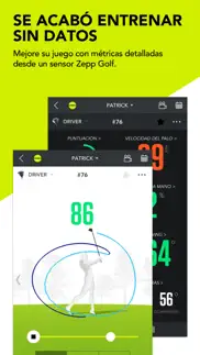 zepp golf iphone capturas de pantalla 2