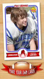 football card maker - make your own starr cards iphone images 1