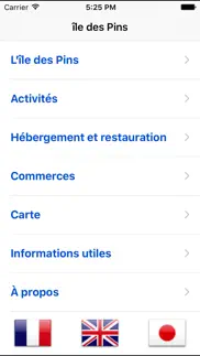 ile des pins iPhone Captures Décran 1