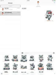 raccoon - stickers for imessage ipad images 3