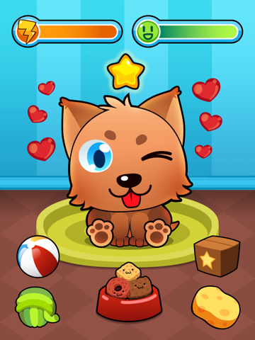 my virtual pet - cute animals free game for kids ipad images 1