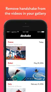 deshake - video stabilization iPhone Captures Décran 1