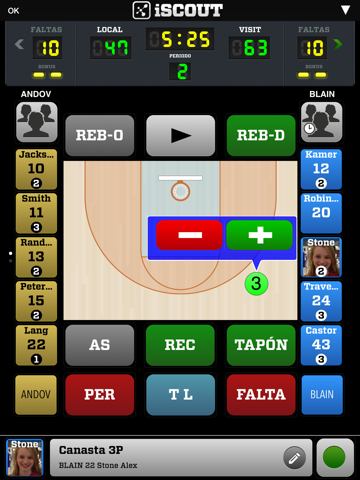 iscout basketball ipad capturas de pantalla 1