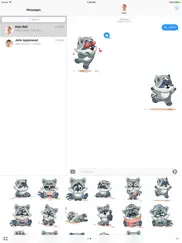 raccoon - stickers for imessage ipad images 2