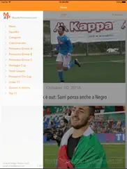 mondo primavera news - notizie di calcio giovanile iPad Captures Décran 4