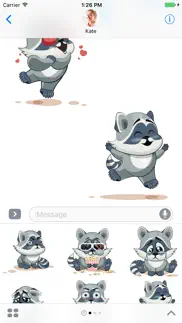 raccoon - stickers for imessage iphone images 2