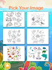 sea animals coloring pages for preschool and kindergarten hd free ipad images 3