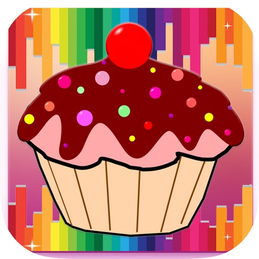 Cupcake Coloring Book - Draw Paint Kids Game app reviews download