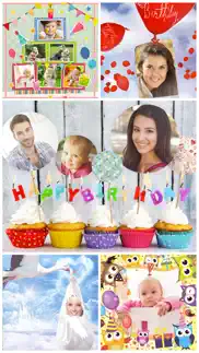 birthday cards free: happy birthday photo frame, gift cards & invitation maker iphone images 1
