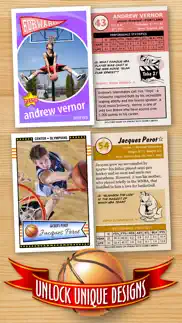 basketball card maker (ad free) - make your own custom basketball cards with starr cards iphone images 3