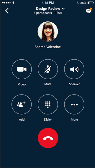 skype empresarial iphone capturas de pantalla 4