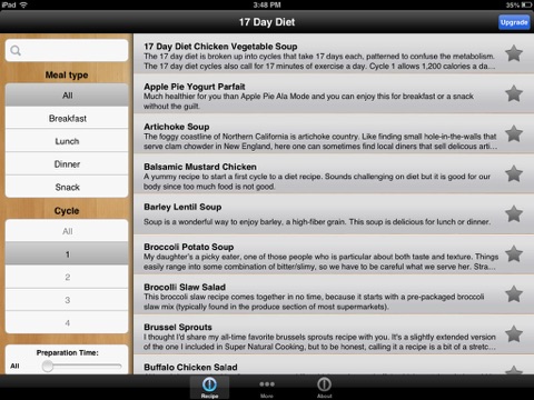 healthy food recipes for the 17 day diet free iPad Captures Décran 1