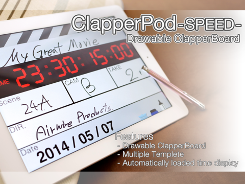 clapperpod speed iPad Captures Décran 1
