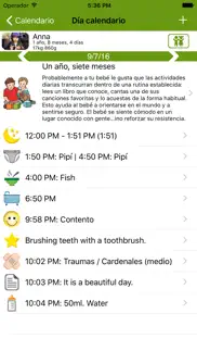 calendario womanlog baby pro iphone capturas de pantalla 2