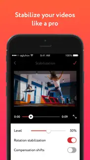 deshake - video stabilization iPhone Captures Décran 2