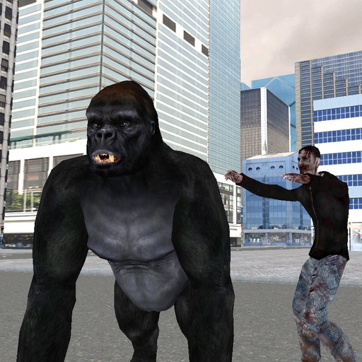 Real Gorilla vs Zombies - City app reviews download