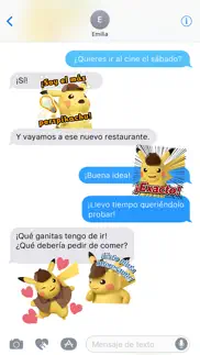 pegatinas detective pikachu iphone capturas de pantalla 1