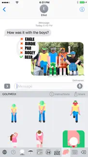 golfmoji - golf emojis and stickers iPhone Captures Décran 2
