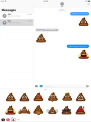 poop emoji stickers - cute poo ipad images 1