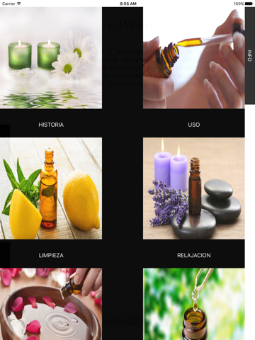 aceites esenciales - aromaterapia ipad images 2