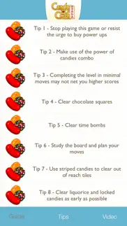tips, video guide for candy crush saga game - full walkthrough strategy iphone images 2