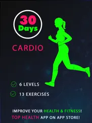 30 day cardio fitness challenges ~ daily workout ipad images 1