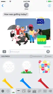 golfmoji - golf emojis and stickers iPhone Captures Décran 4