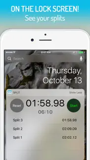 split - stopwatch widget iPhone Captures Décran 3