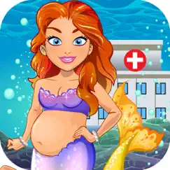 mermaid doctor salon baby spa kids games logo, reviews