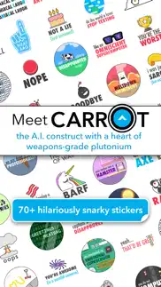 carrot sticker pack iphone capturas de pantalla 1