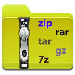 file extractor - zip rar tar gz 7z logo, reviews