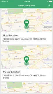 simple location tracker - track and find car parking with gps map navigation iphone images 2