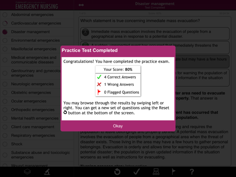 emergency nursing - lippincott q&a certification review ipad images 4