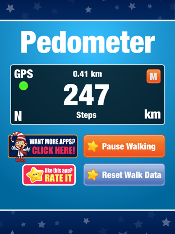step counter and walking tracker. iPad Captures Décran 2