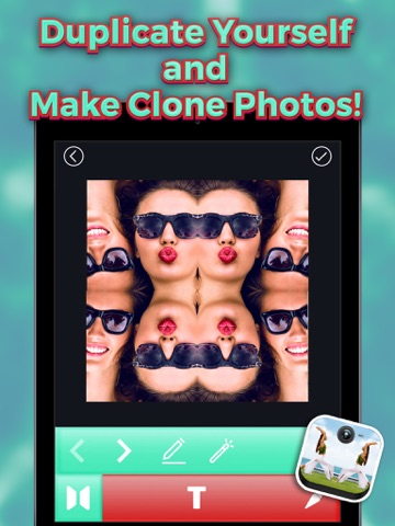 mirror photo effects – clone yourself and make water reflection in pictures ipad images 1