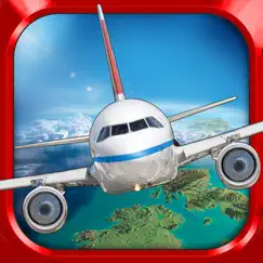 plane flying parking sim a real airplane driving test run simulator racing games logo, reviews