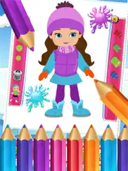 little girls colorbook drawing to paint coloring game for kids ipad images 1