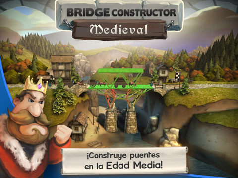bridge constructor medieval ipad capturas de pantalla 1