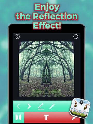 mirror photo effects – clone yourself and make water reflection in pictures ipad images 3