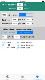 tpn and tube feeding - nutricalc for rds iphone images 3
