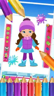 little girls colorbook drawing to paint coloring game for kids iphone images 1