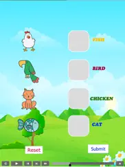 english animals match - a drag and drop kid game for learning english easily ipad images 2