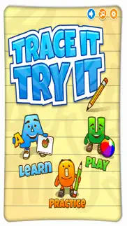 trace it, try it - handwriting exercises for kids iphone images 1