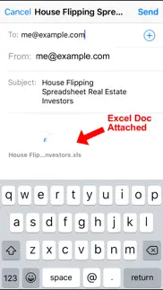 house flipping spreadsheet real estate investors iPhone Captures Décran 2