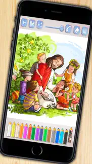bible coloring book - bible to paint and color scenes from the old and new testaments iphone images 1