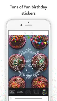 birthday stickers - frames, balloons and party decor photo overlays iphone images 1