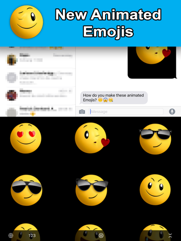 animated emoji keyboard - gifs ipad capturas de pantalla 1