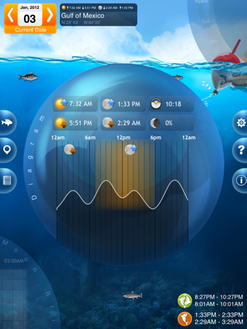 fishing deluxe - best fishing times calendar ipad images 3